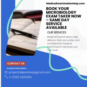Book Your Microbiology Exam Taker Now – Same Day Service Available